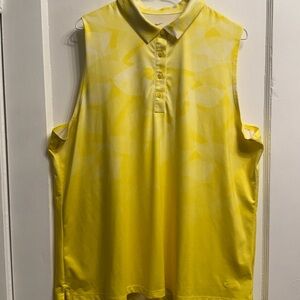 Nike Yellow Women’s Sleeveless Golf Polo